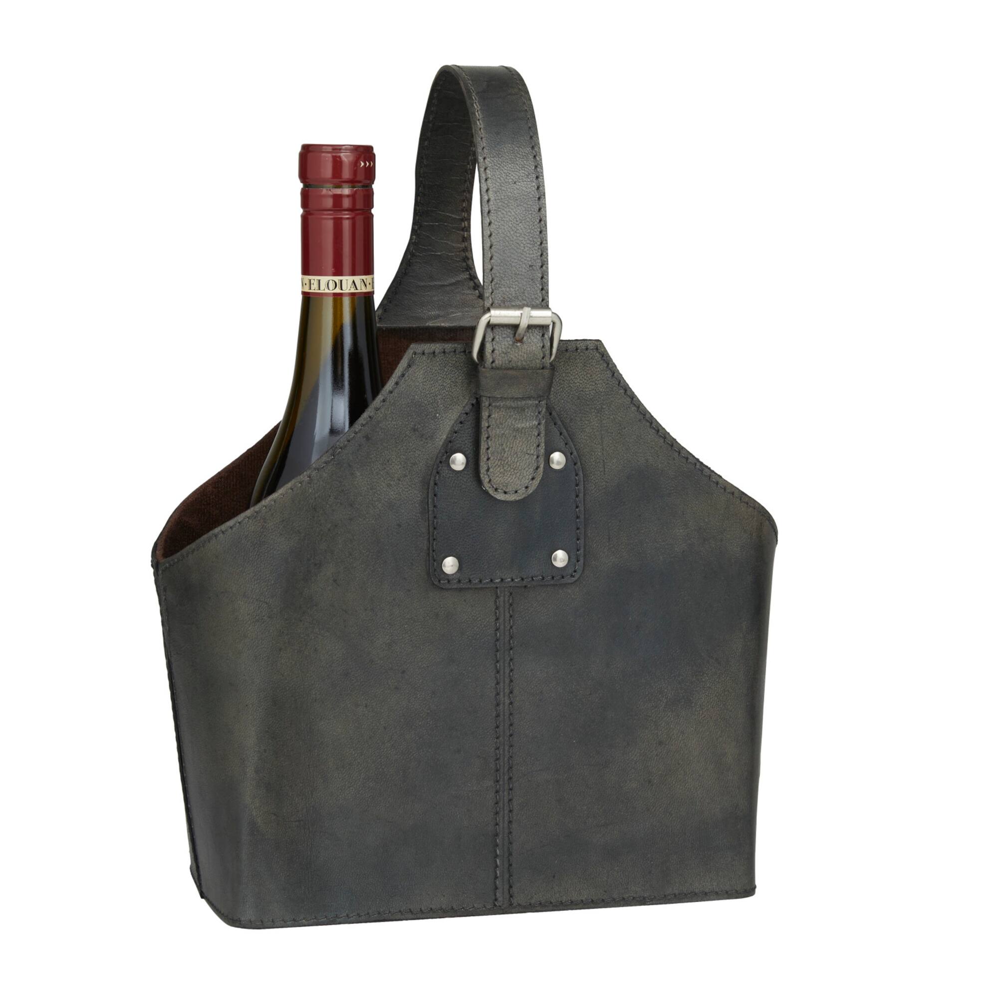 Blue Modern Wine Holder, 10" x 6" x 13"